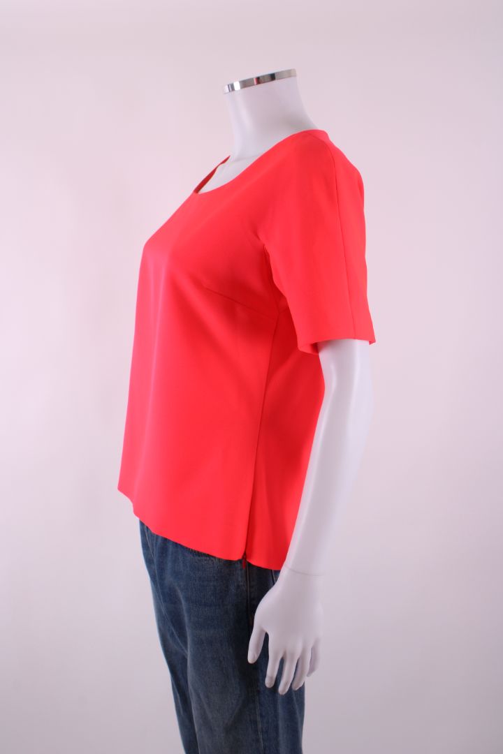 Jil Sander S/S Side Zip Top Coral/ Orange S