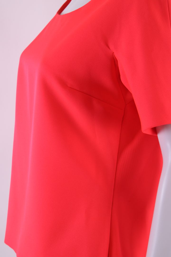 Jil Sander S/S Side Zip Top Coral/ Orange S