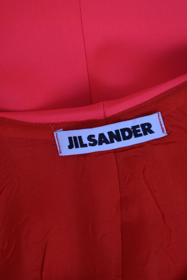 Jil Sander S/S Side Zip Top Coral/ Orange S