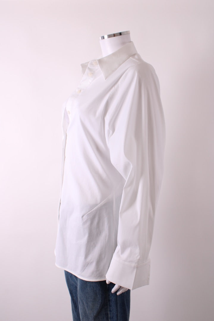 COS Ruched Detail Shirt White 36