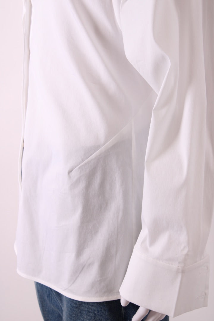 COS Ruched Detail Shirt White 36