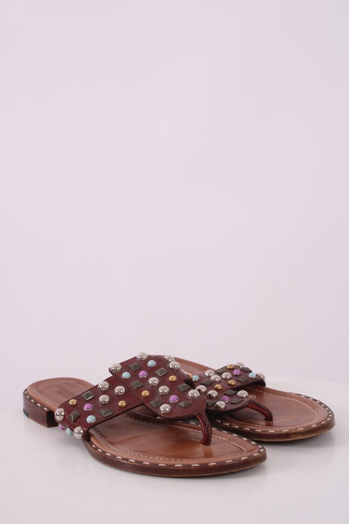 Dolce & Gabbana Studded sandals Brown 5