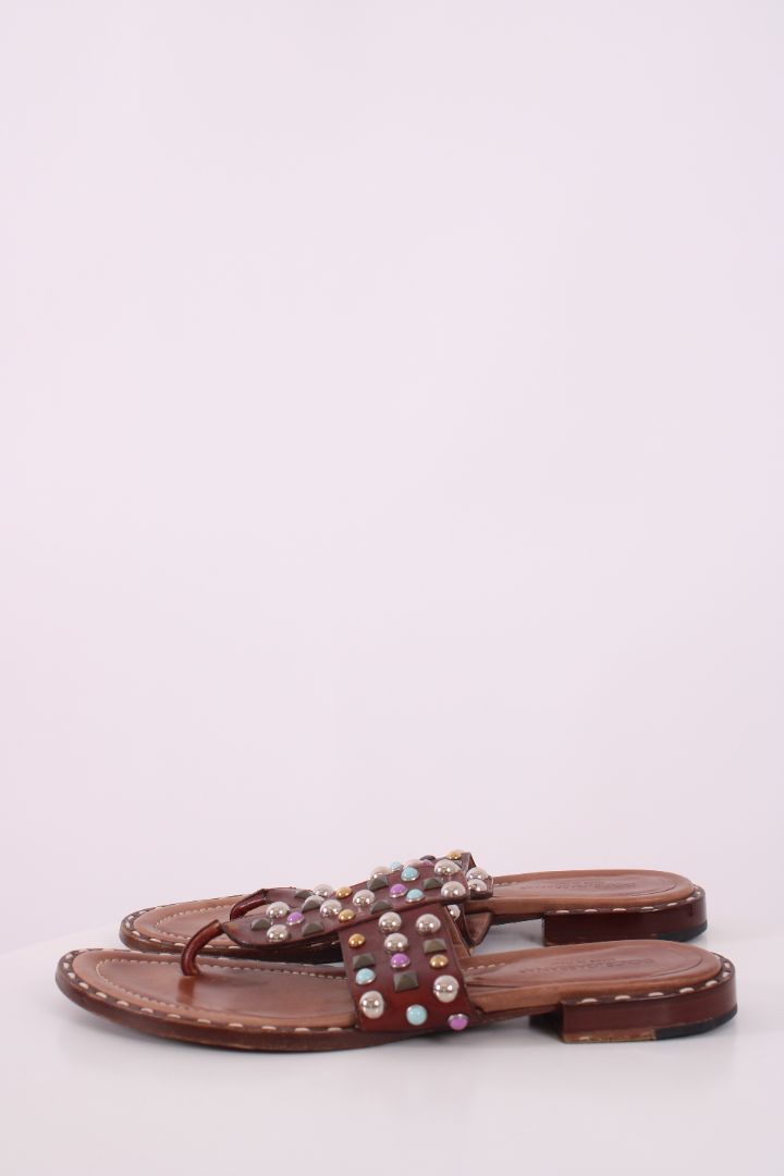 Dolce & Gabbana Studded sandals Brown 5