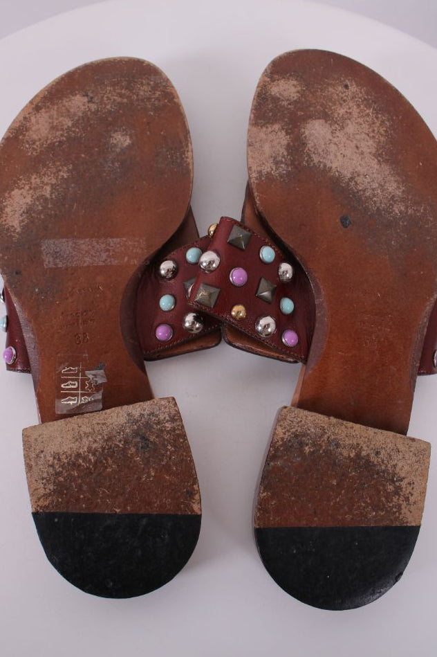 Dolce & Gabbana Studded sandals Brown 5