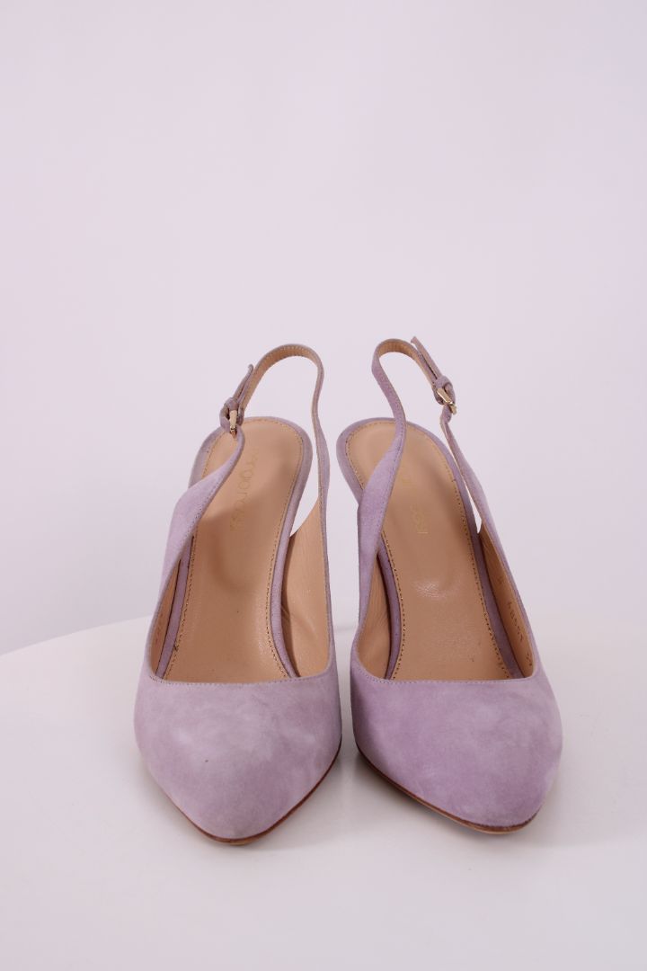 Sergio Rossi Shoes SUEDE SLING BACK Lilac 39