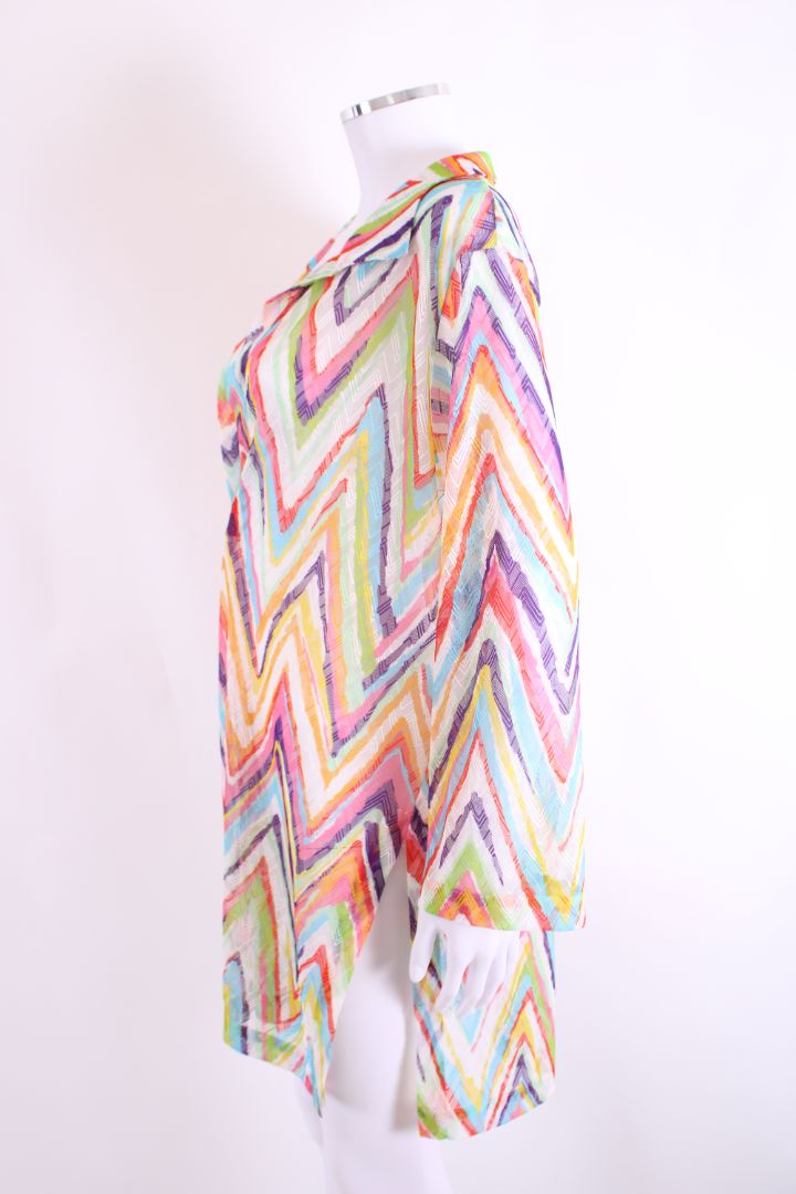 Missoni V Neck Zig Zag Tunic Multi Coloured M