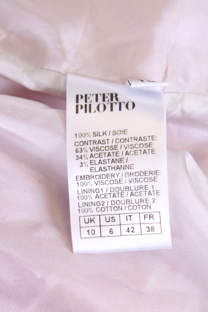 Peter Pilotto S/S Print Ruffle Dress Pink/ Blue 10