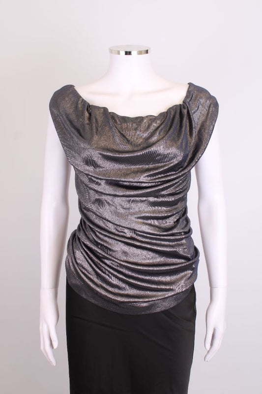 Vivienne Westwood S/S Draped Top Silver S