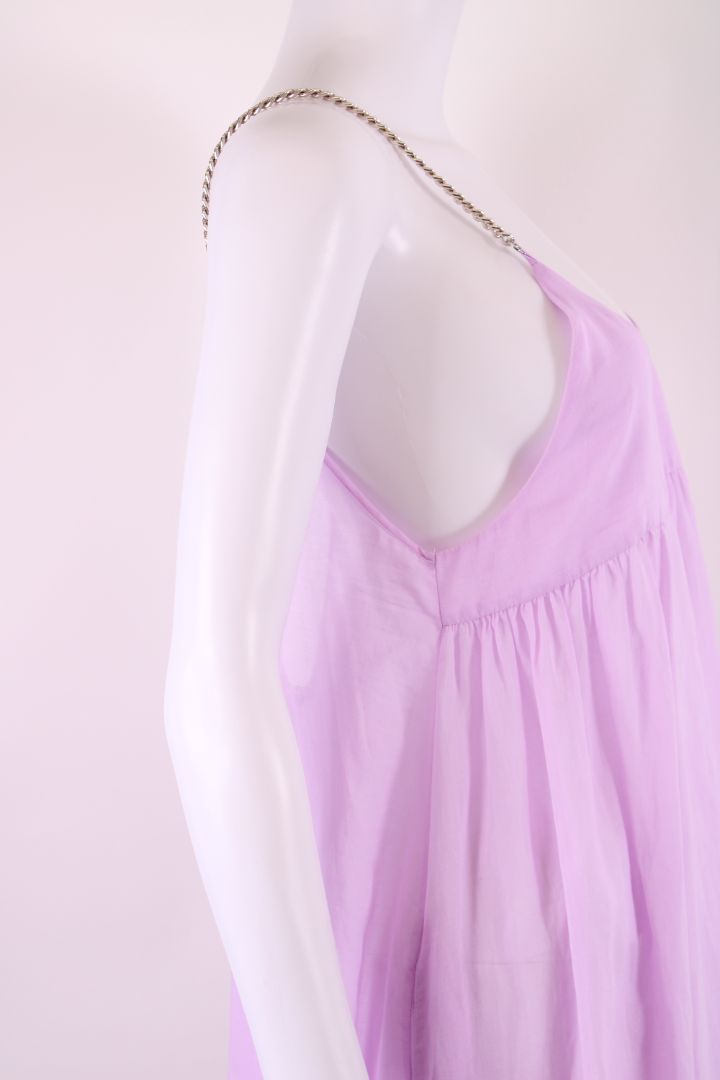 Stella McCartney S/S Falabella Chain Strap Dress Lilac S