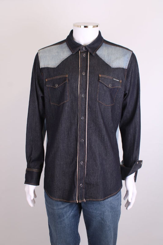 Dolce & Gabbana L/S Patchwork Shirt Denim M