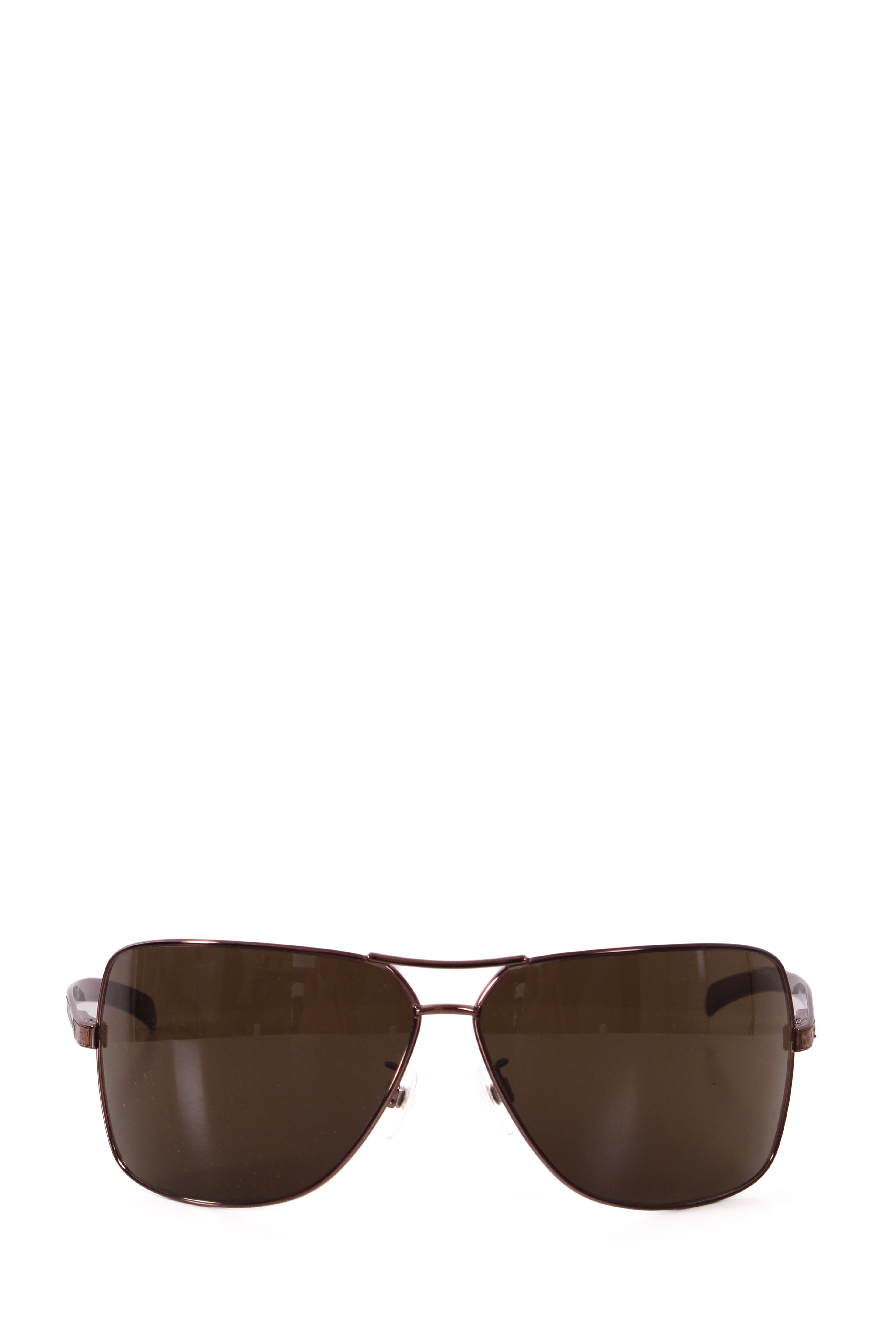 Chanel Aviator Lizard Effect Sunglasses Brown