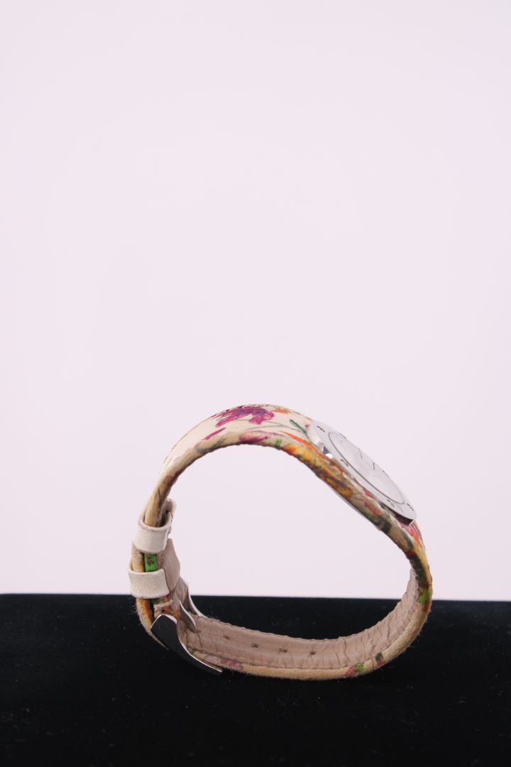 Gucci Floral Print Watch White/ Multi Coloured