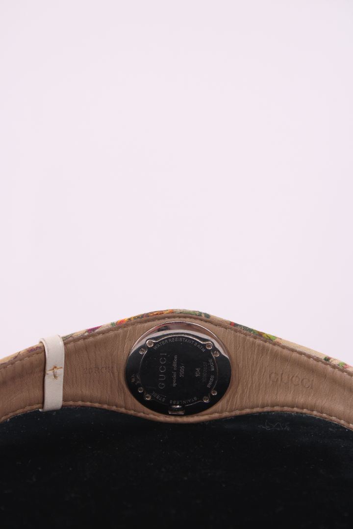 Gucci Floral Print Watch White/ Multi Coloured