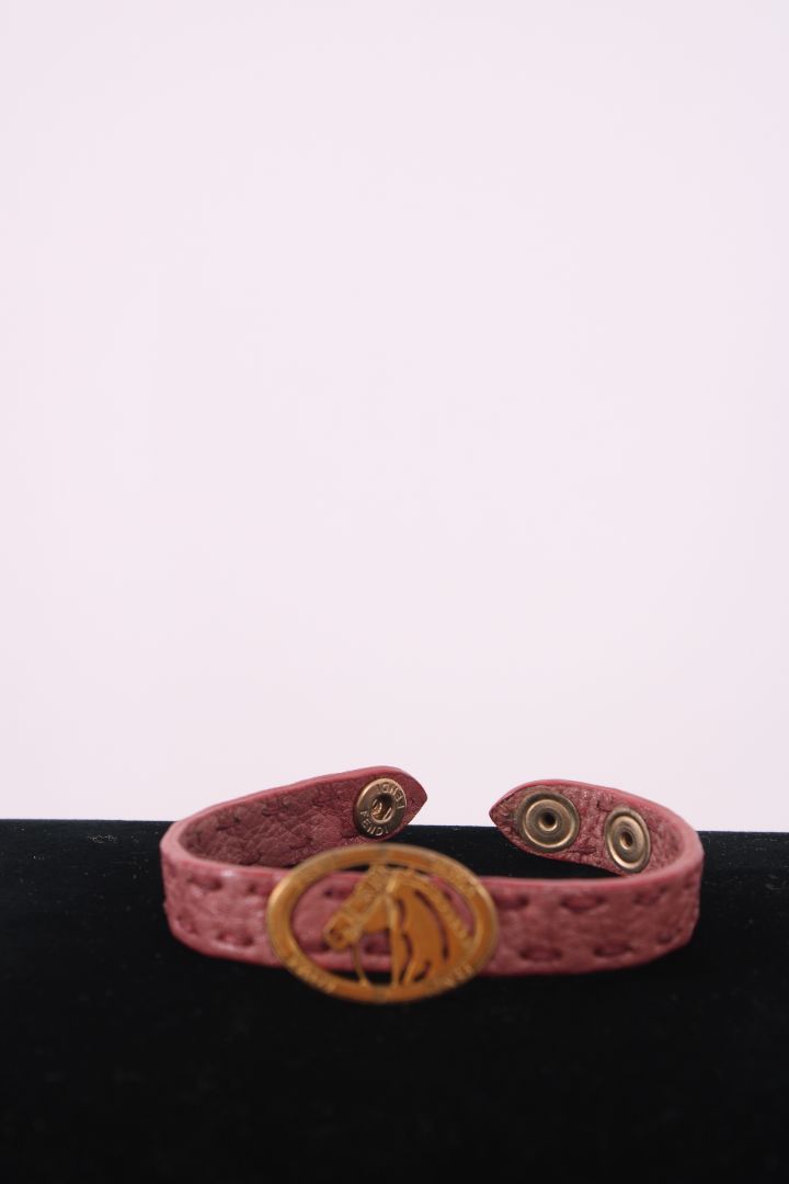 Fendi Selleria Horse Bracelet Dusty Pink