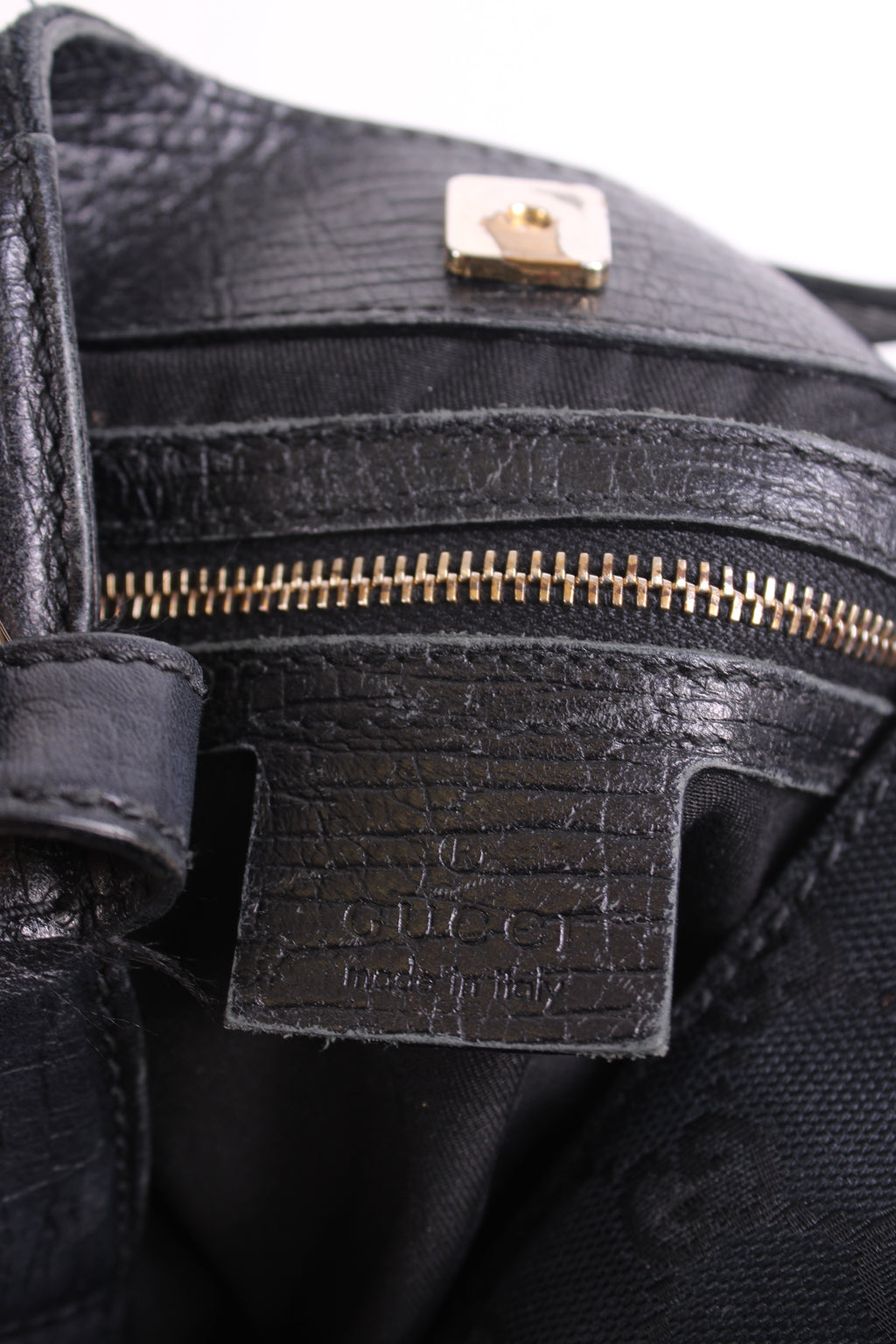 Gucci GG Horesbit Hasler Hobo Bag Black