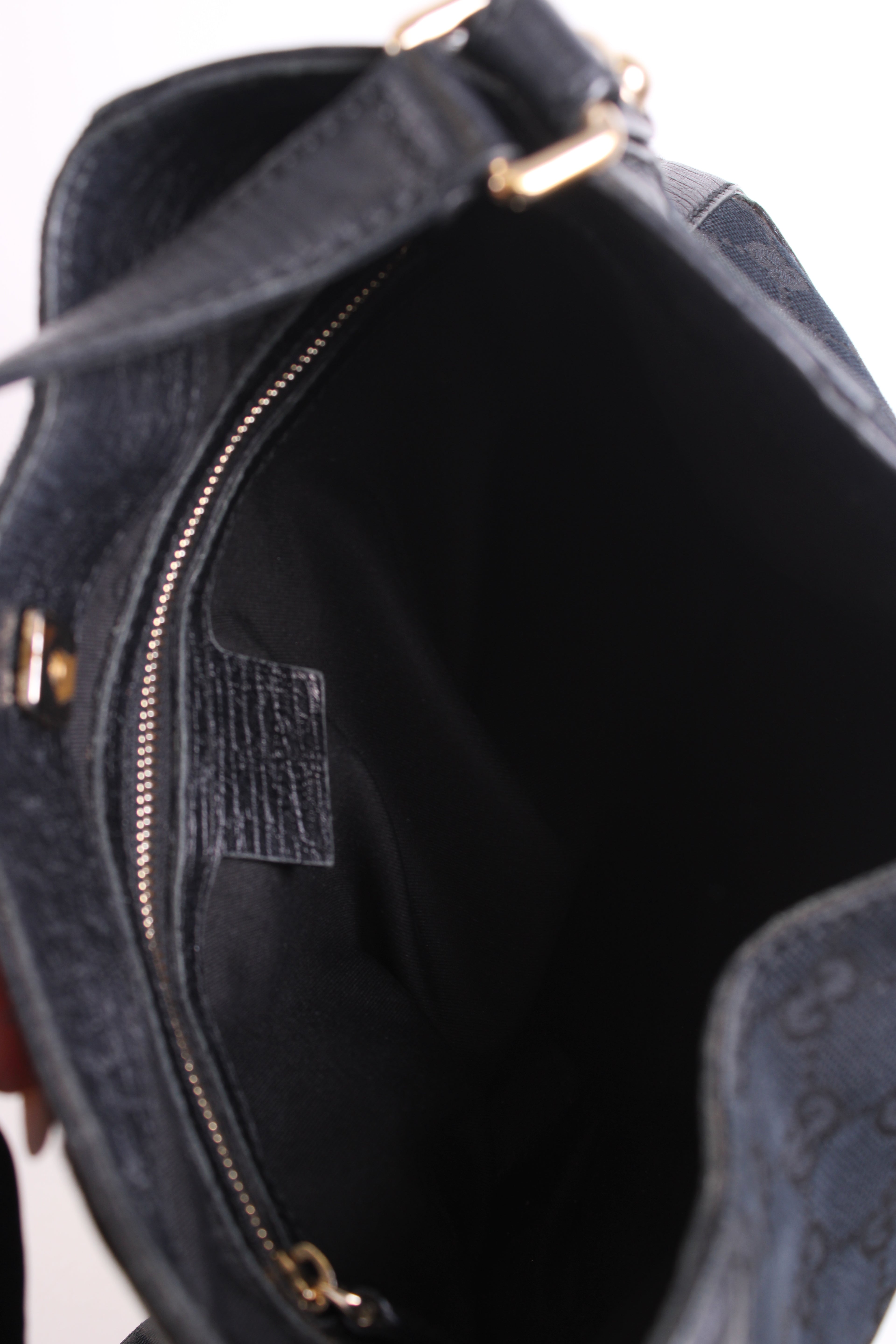 Gucci GG Horesbit Hasler Hobo Bag Black