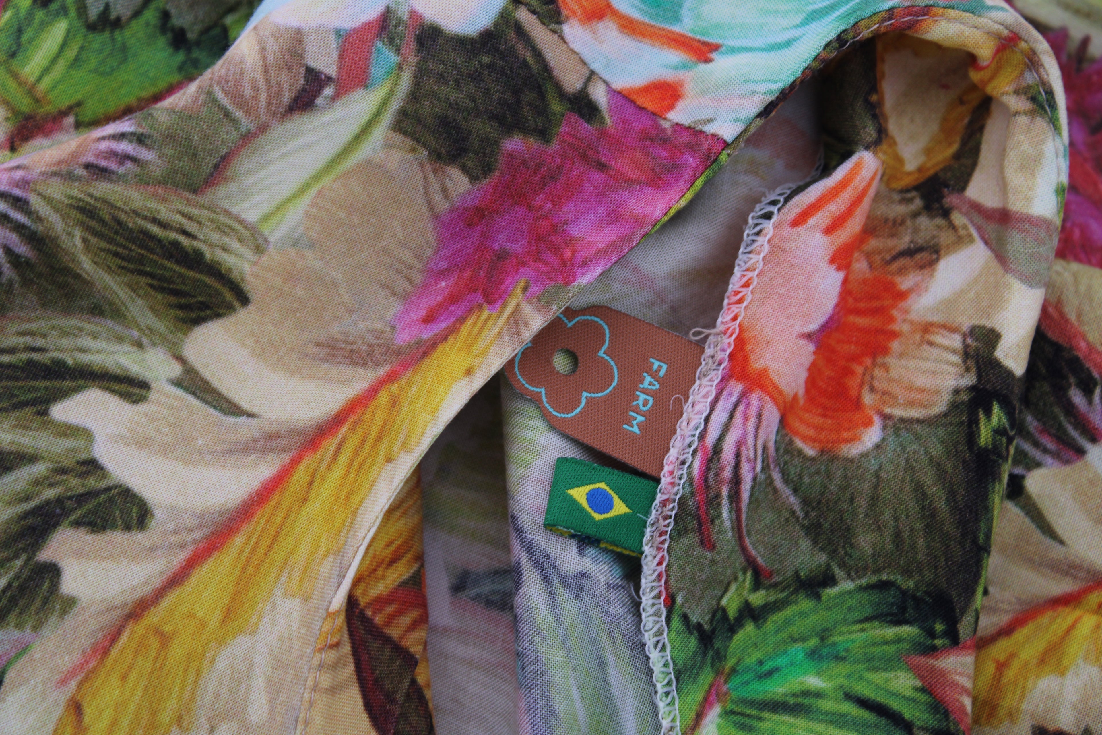 Farm Rio L/S Floral Dress Multi Coloured S