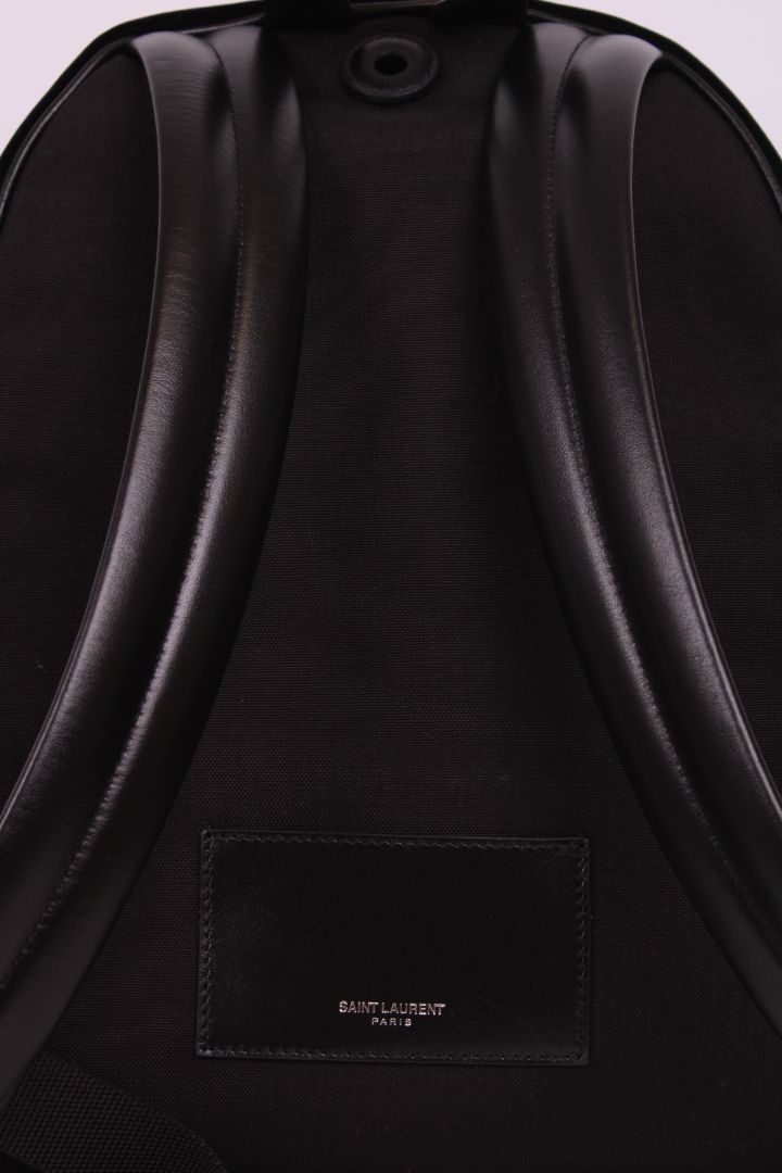 Saint Laurent Velvet City Backpack Black