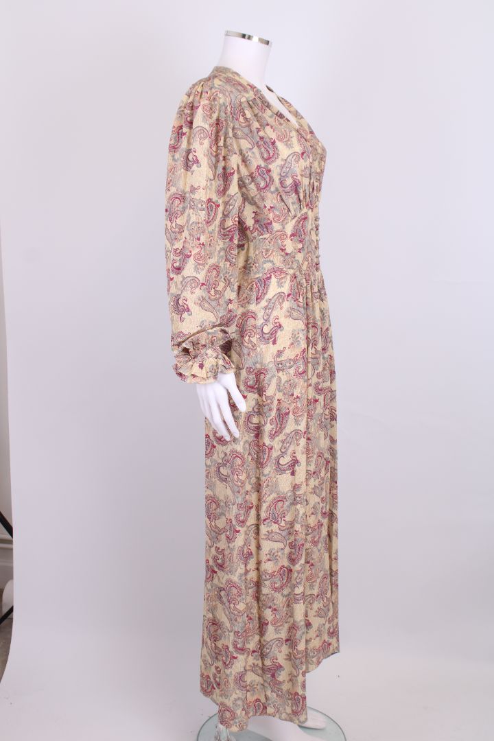 Zimmermann S/S Paisley Print Dress Taupe/ Purple S