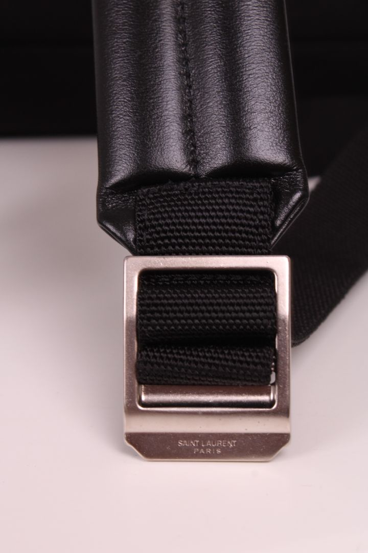 Saint Laurent Velvet City Backpack Black