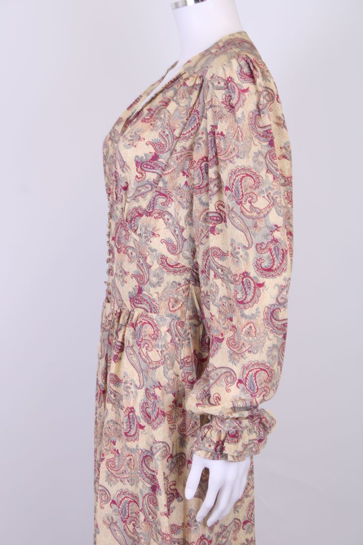 Zimmermann S/S Paisley Print Dress Taupe/ Purple S