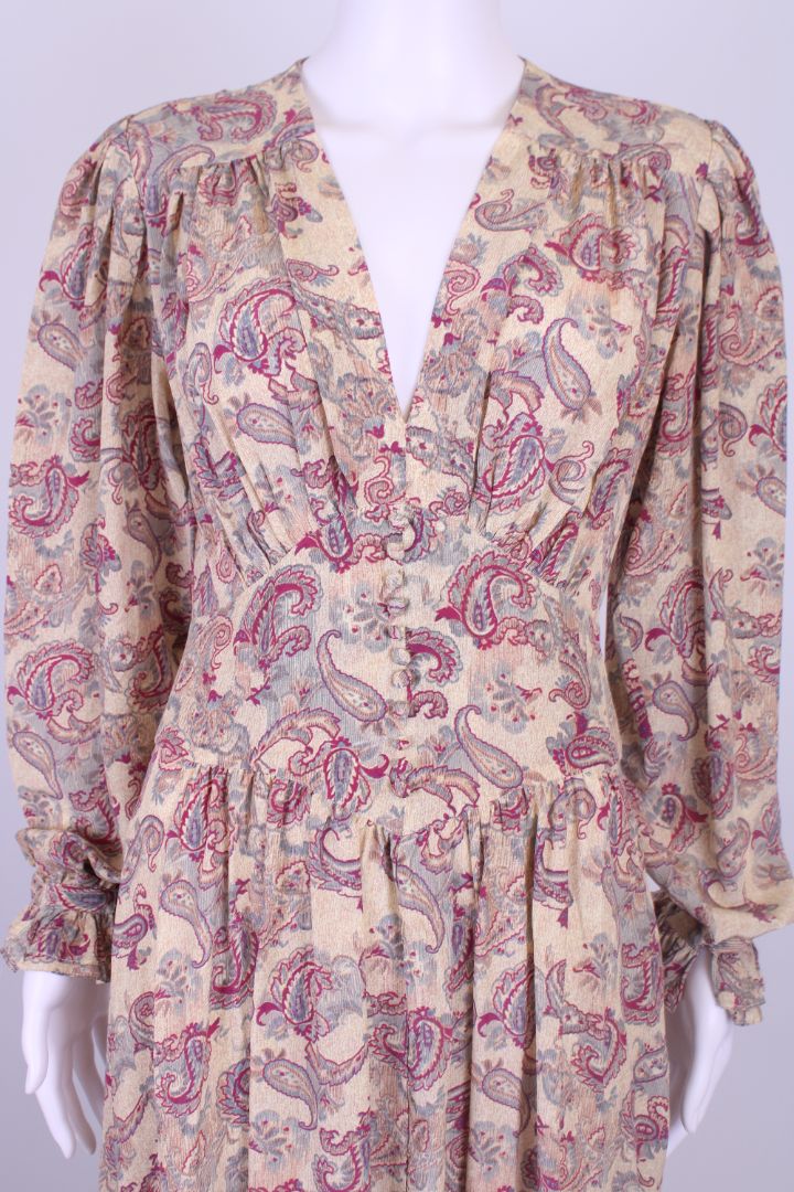 Zimmermann S/S Paisley Print Dress Taupe/ Purple S