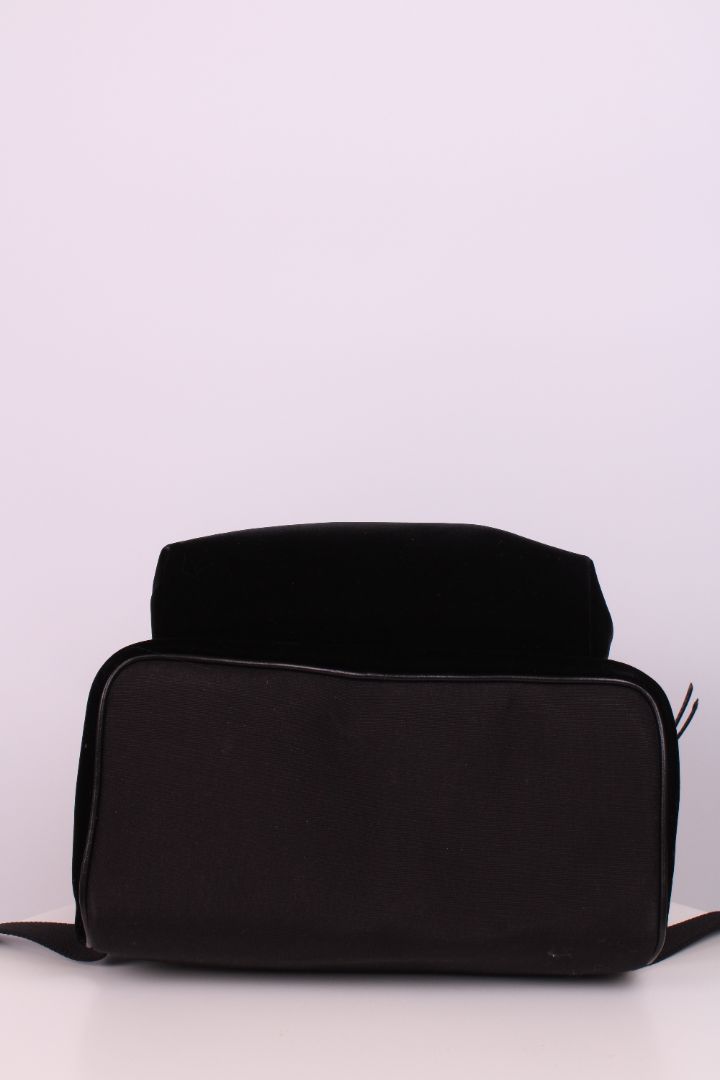 Saint Laurent Velvet City Backpack Black
