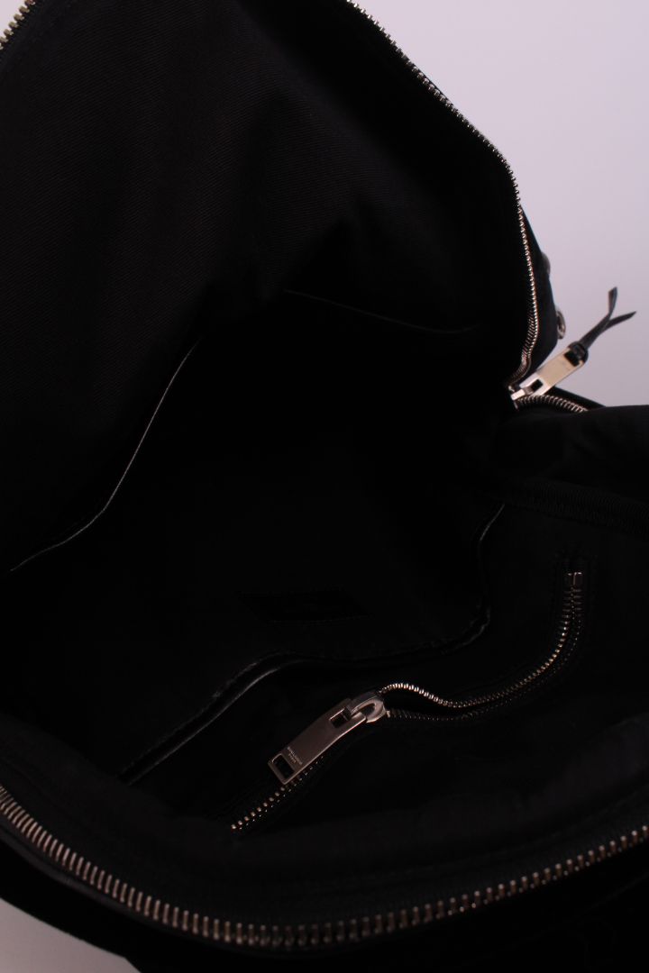 Saint Laurent Velvet City Backpack Black