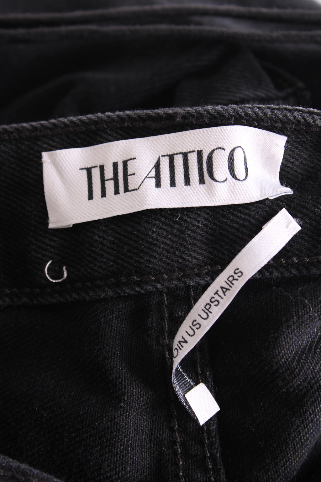 The Attico Cargo Pocket Fern Jeans Black 26W