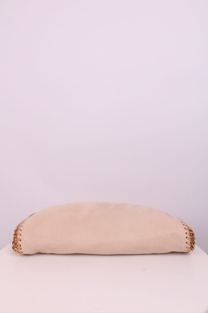 Stella McCartney Falabella Fold Over Tote Bag Beige/ Gold