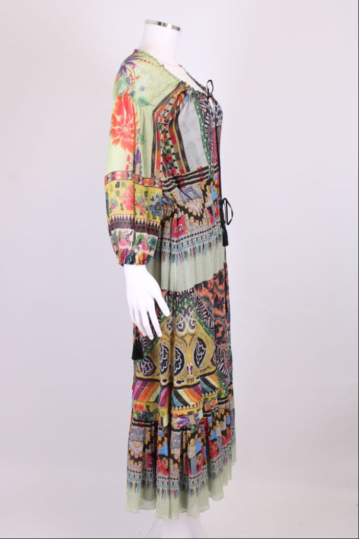 Etro L/S Print Dress Multi Coloured 10