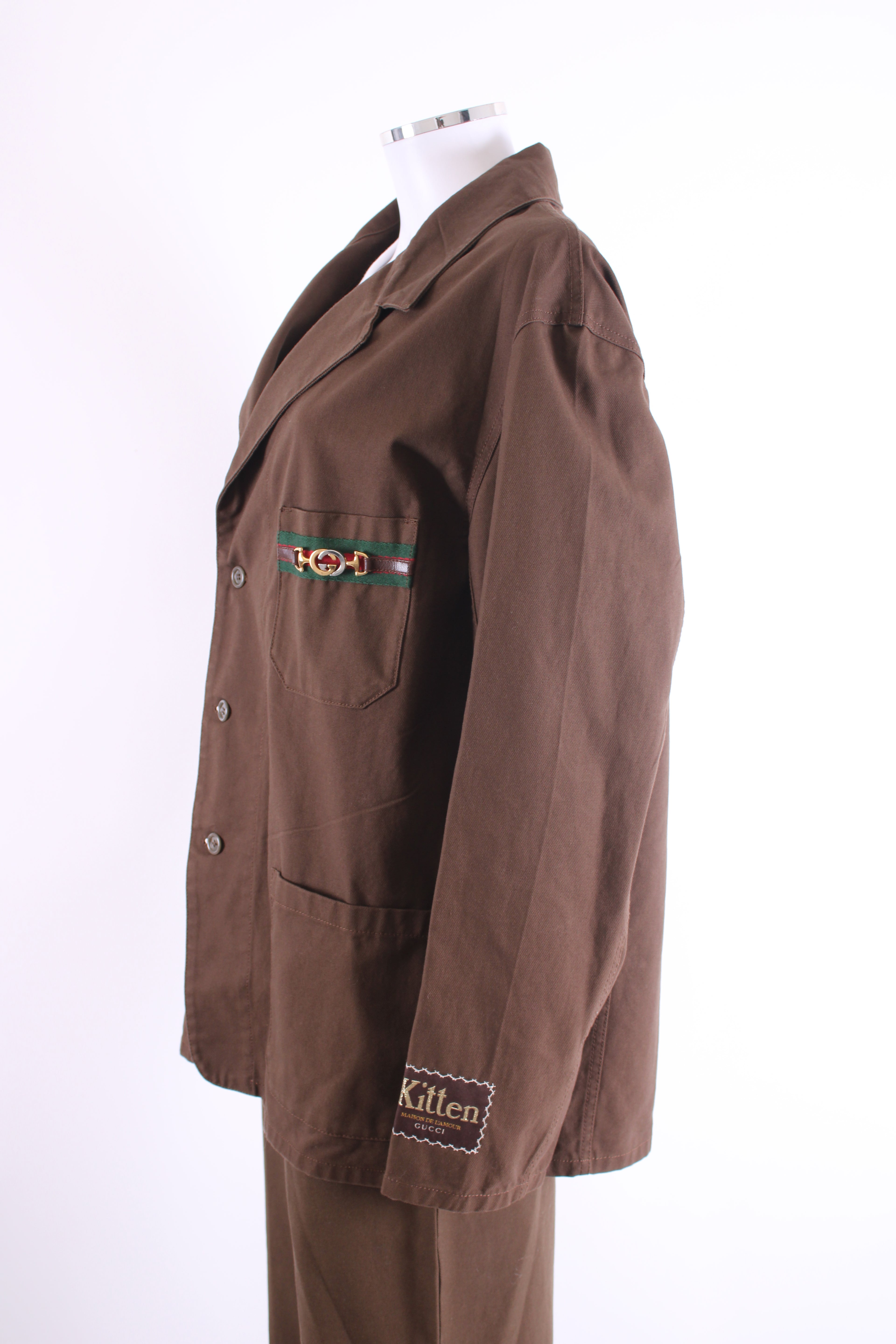 Gucci 2020 'Kitten' Jacket Brown 50