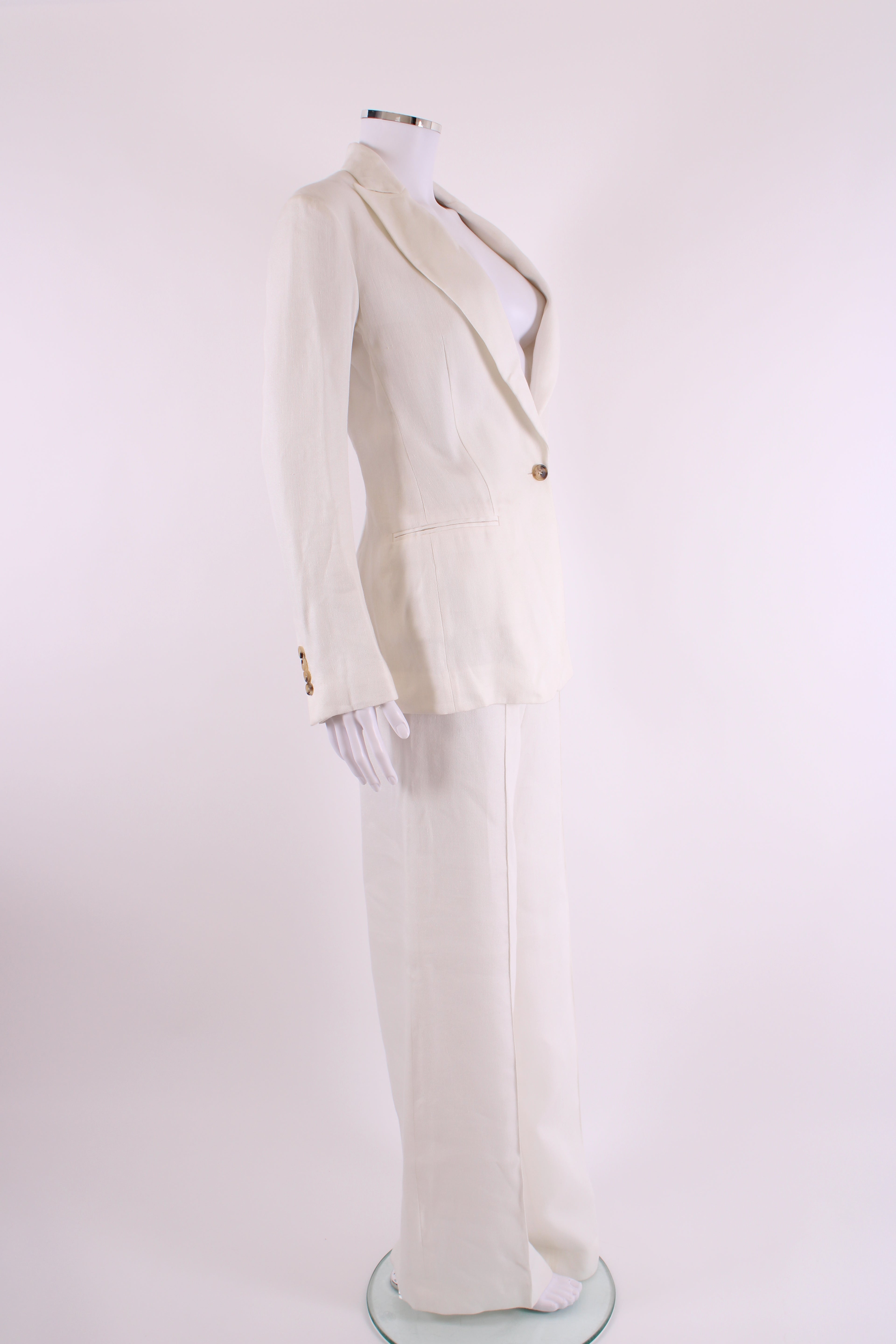 Celine Trouser Suit White 10