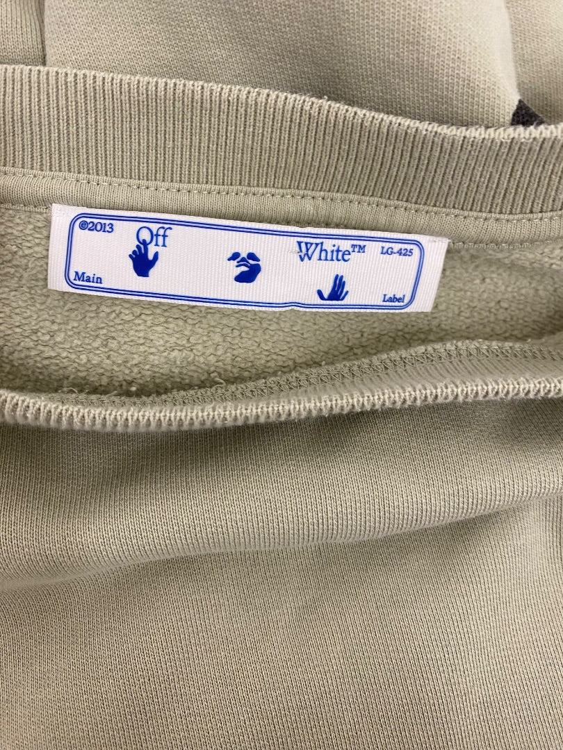 Off White Bubble Arrow Sweatshirt Green L