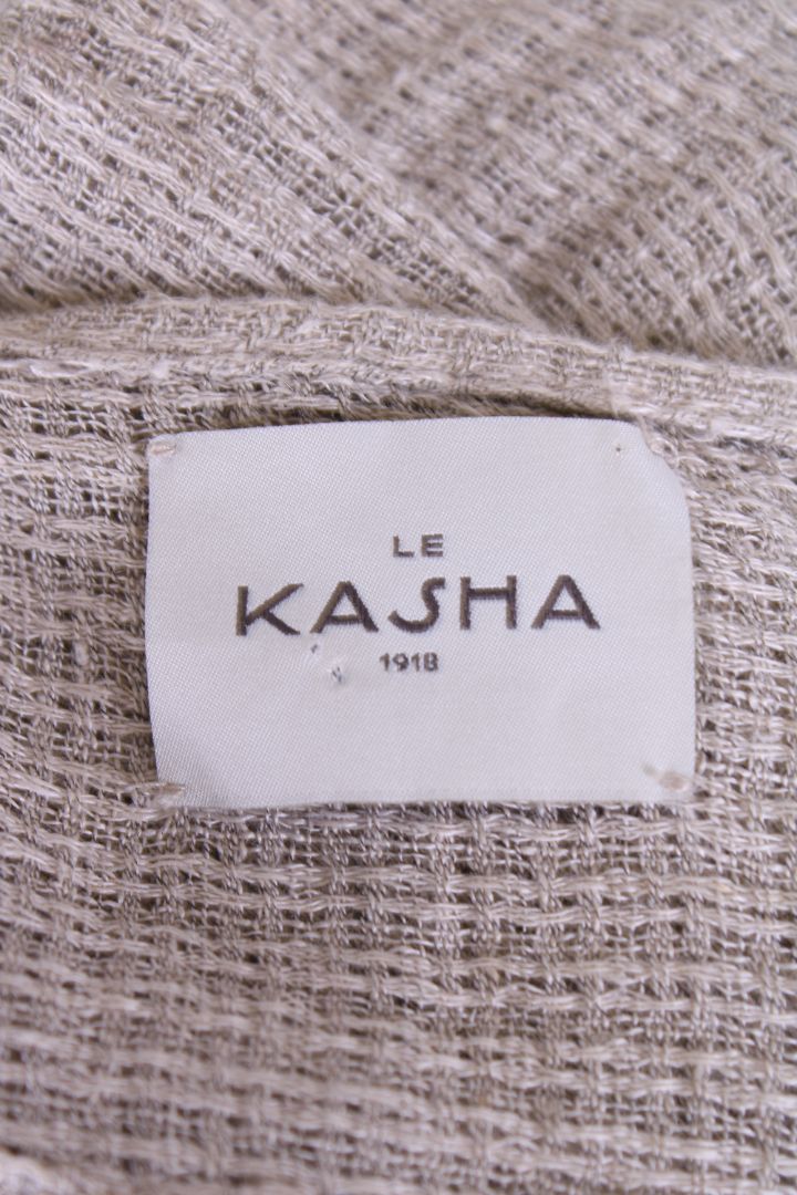 Le Kasha Halter Neck Split Dress Grey S