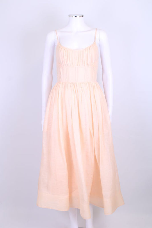 Zimmermann S/S Corseted Dress Peach S