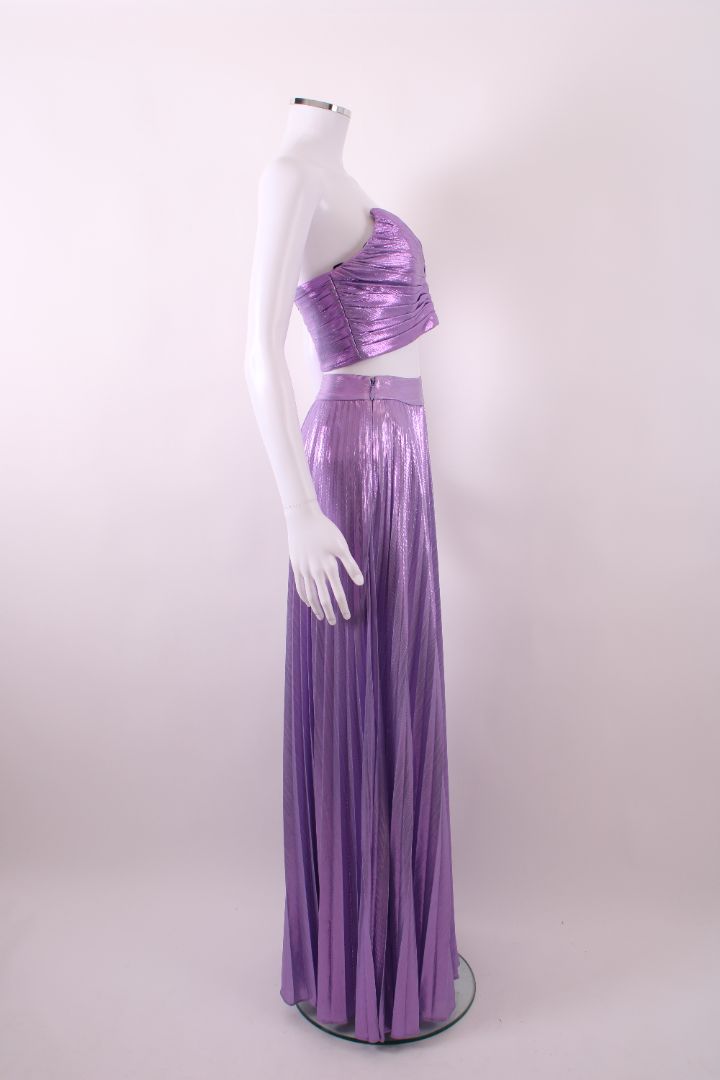 Retrofete Pleated Top/ Skirt Co-ord Lilac XS/S