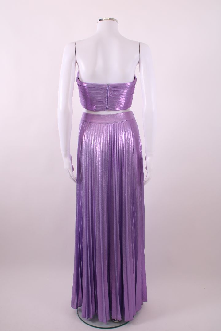 Retrofete Pleated Top/ Skirt Co-ord Lilac XS/S