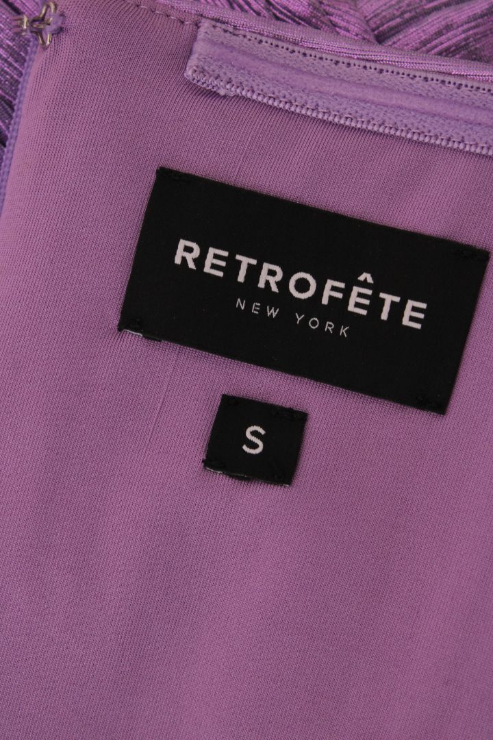 Retrofete Pleated Top/ Skirt Co-ord Lilac XS/S