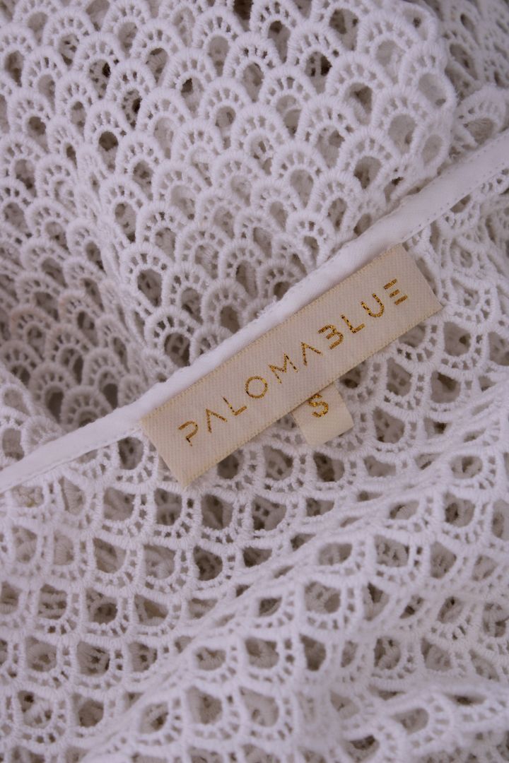 Paloma Blue S/S Crochet Dress White S