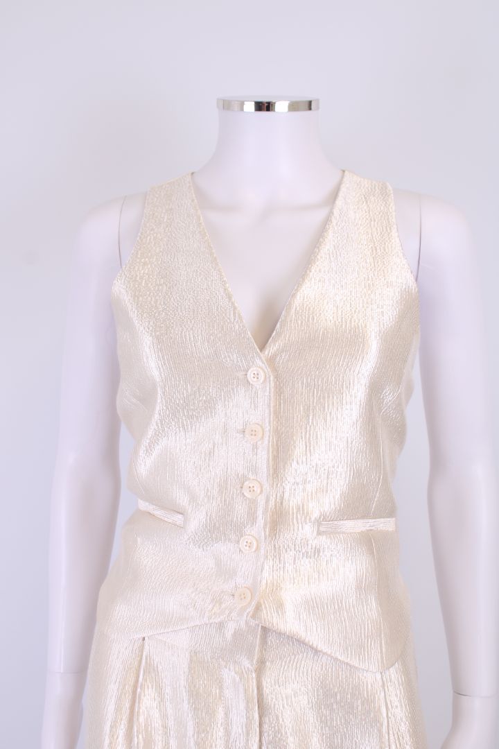 Simkhai Waist Coat Co-ord Champagne 6