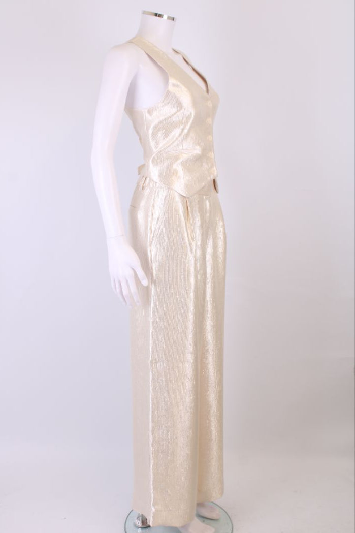 Simkhai Waist Coat Co-ord Champagne 6