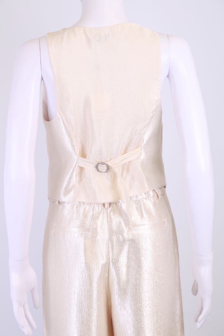Simkhai Waist Coat Co-ord Champagne 6