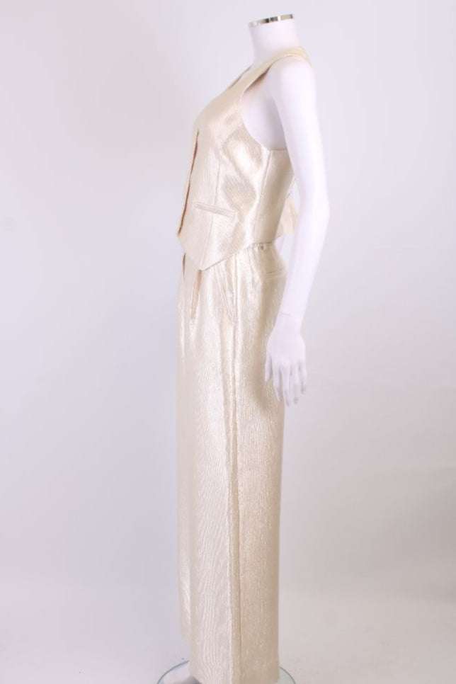 Simkhai Waist Coat Co-ord Champagne 6