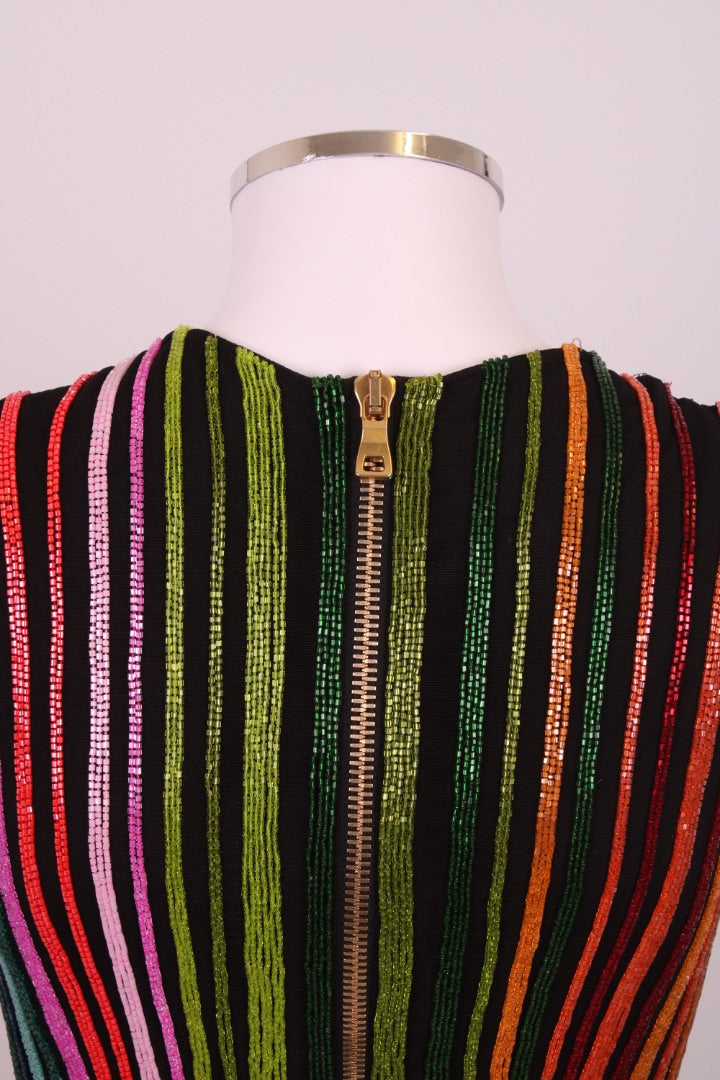 Balmain Sequin Mini Dress Black XS