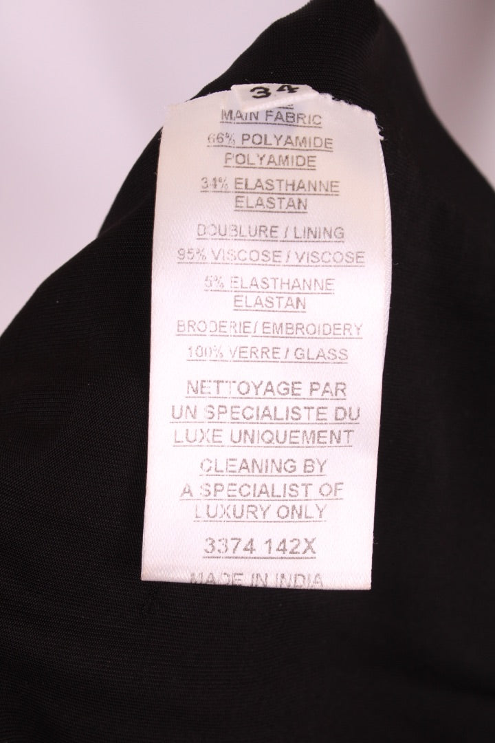 Balmain Sequin Mini Dress Black XS