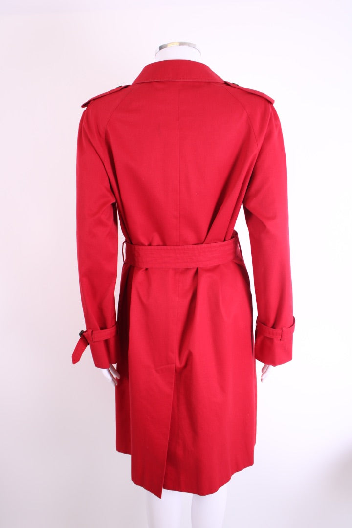 Aquascutum Trench Coat Red 12
