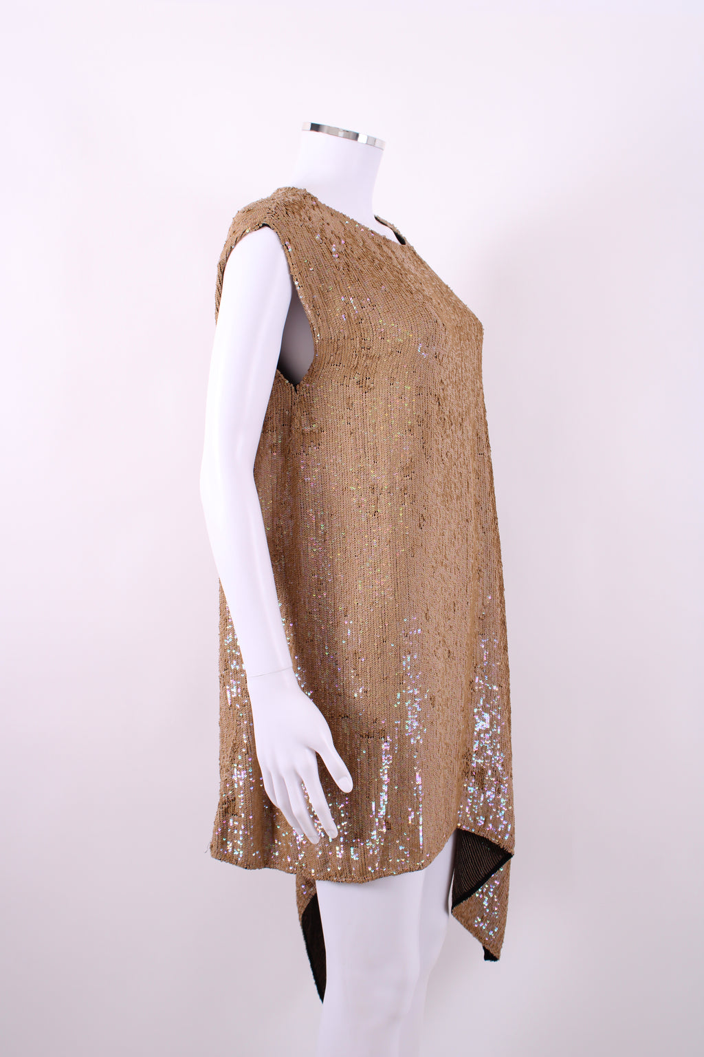 3.1 Phillip Lim S/S Sequin Dress Gold O/S