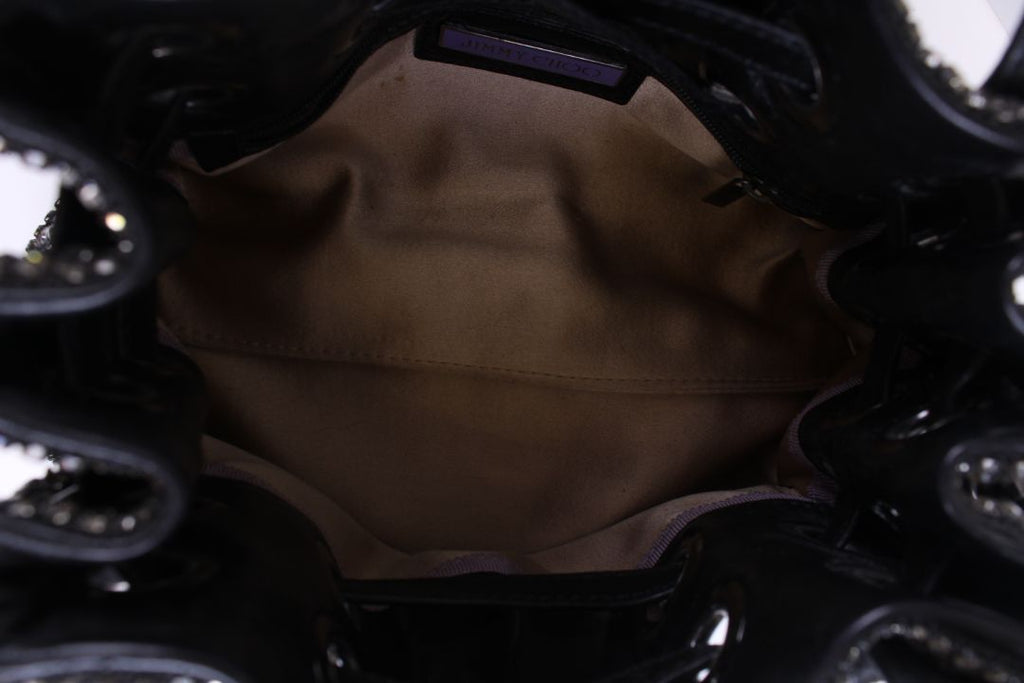 Jimmy Choo Swarovski Crystals Handbag Black