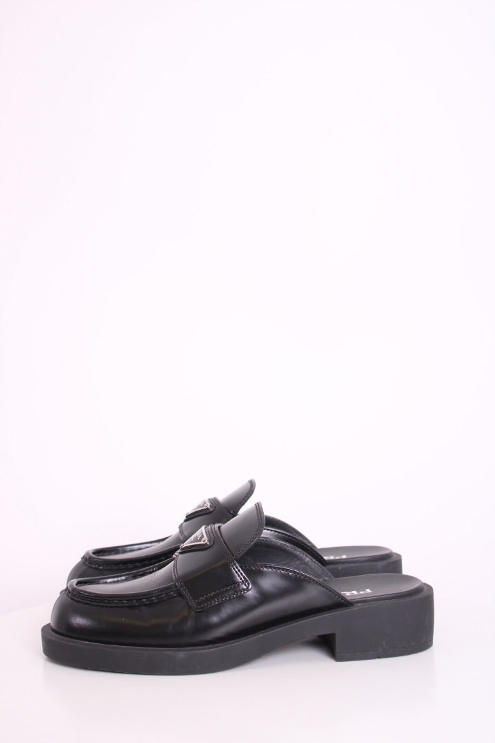 Prada Mule Loafers Black 37